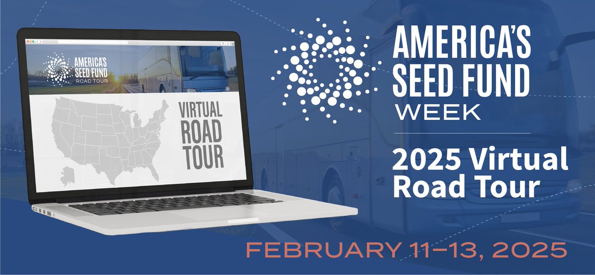 Save your spot! America's Seed Fund Week 2025 will be Feb 11-13 -- the official kickoff for the 2025 SBIR/STTR Road Tour Program! This #free #online event connects entrepreneurs to America's Seed Fund, the country’s largest source of early-stage funding. bit.ly/41DRSMh