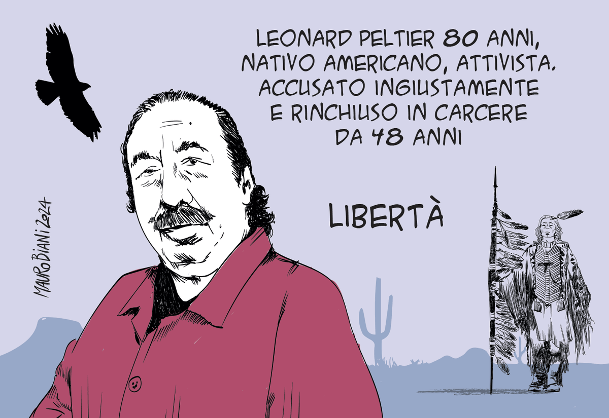 maurobiani's tweet photo. Chi è #LeonardPeltier
#NativeAmerican #DirittiUmani #carcere
Liberatelo.
https://t.co/N4Y9ghgbWg
Leonard Peltier, oggi su @repubblica https://t.co/RTm2mW9zyr