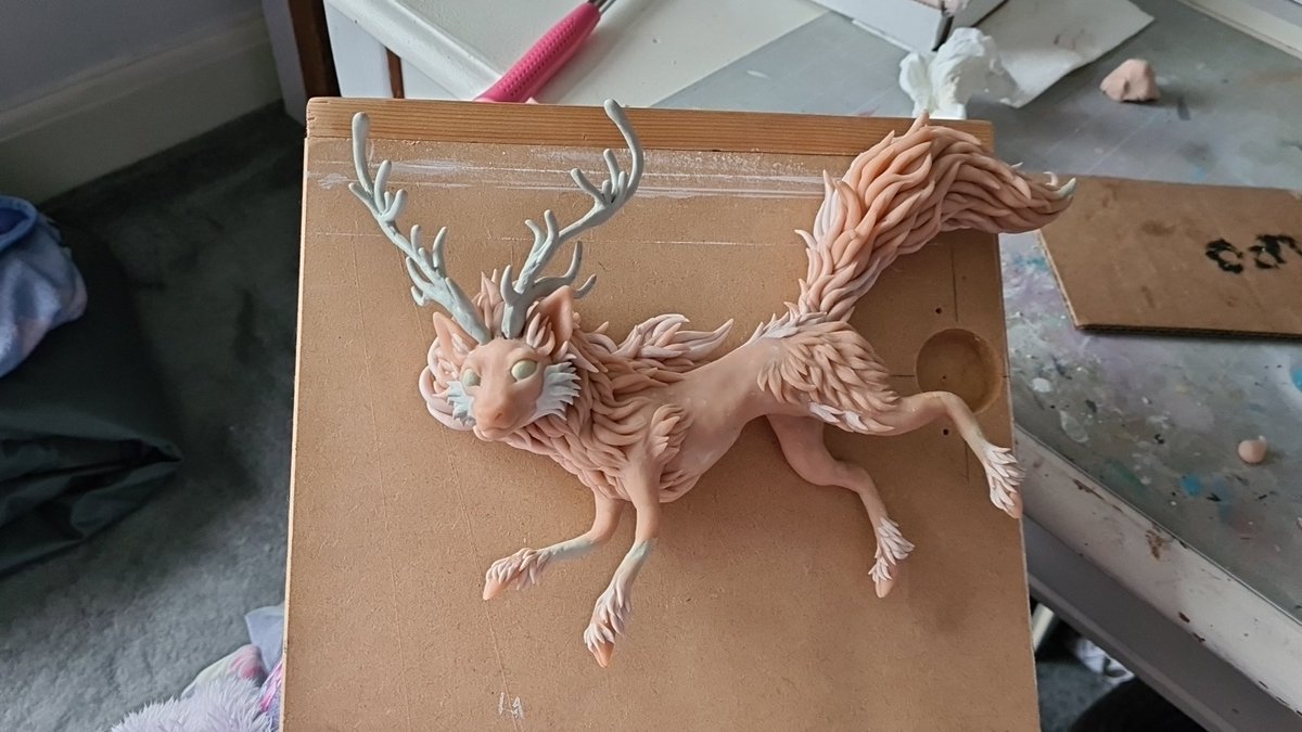 StefiHeartlilly's tweet photo. WIP of my deerfox sculpture
#sculpture #sculpey #cosclay #heartlilly https://t.co/NhRLNjQ9Cl