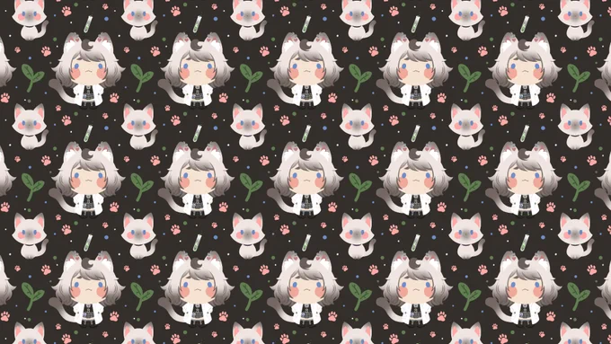 My first order of Seamless Pattern done in a day for Misa Miu~Thank you so much for ordering this on VGen~If you want to order this cute seamless pattern that can be used on ur stream or merchandise, only $15 you can do the instant order on VGen ^^#vgen #VGenComm 