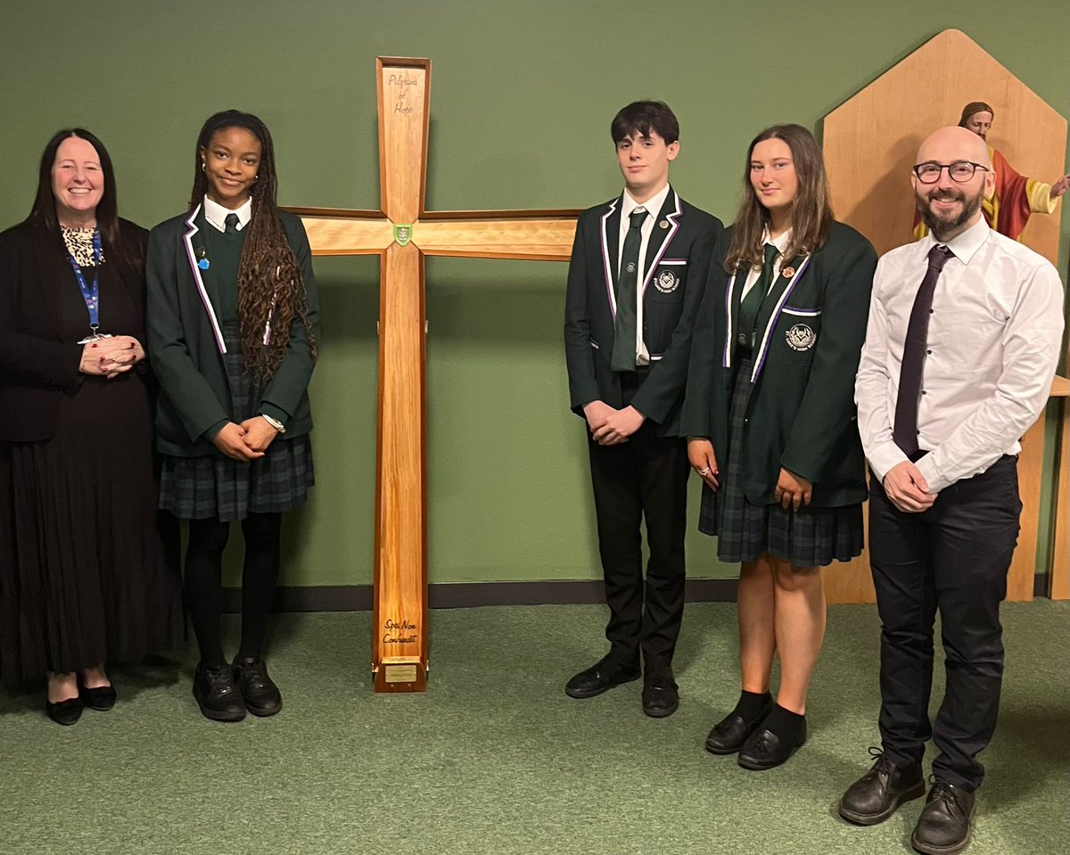 Huge thanks to Mr Ormond and our Technical Department <a href="/StLukesHigh/">St Luke’s High School</a> for making this beautiful cross for <a href="/DiocesePaisley/">Diocese of Paisley</a> and the forthcoming Jubilee Year - Pligrims of Hope. Fittingly, the cross was made from wood reclaimed from our parishes and school.