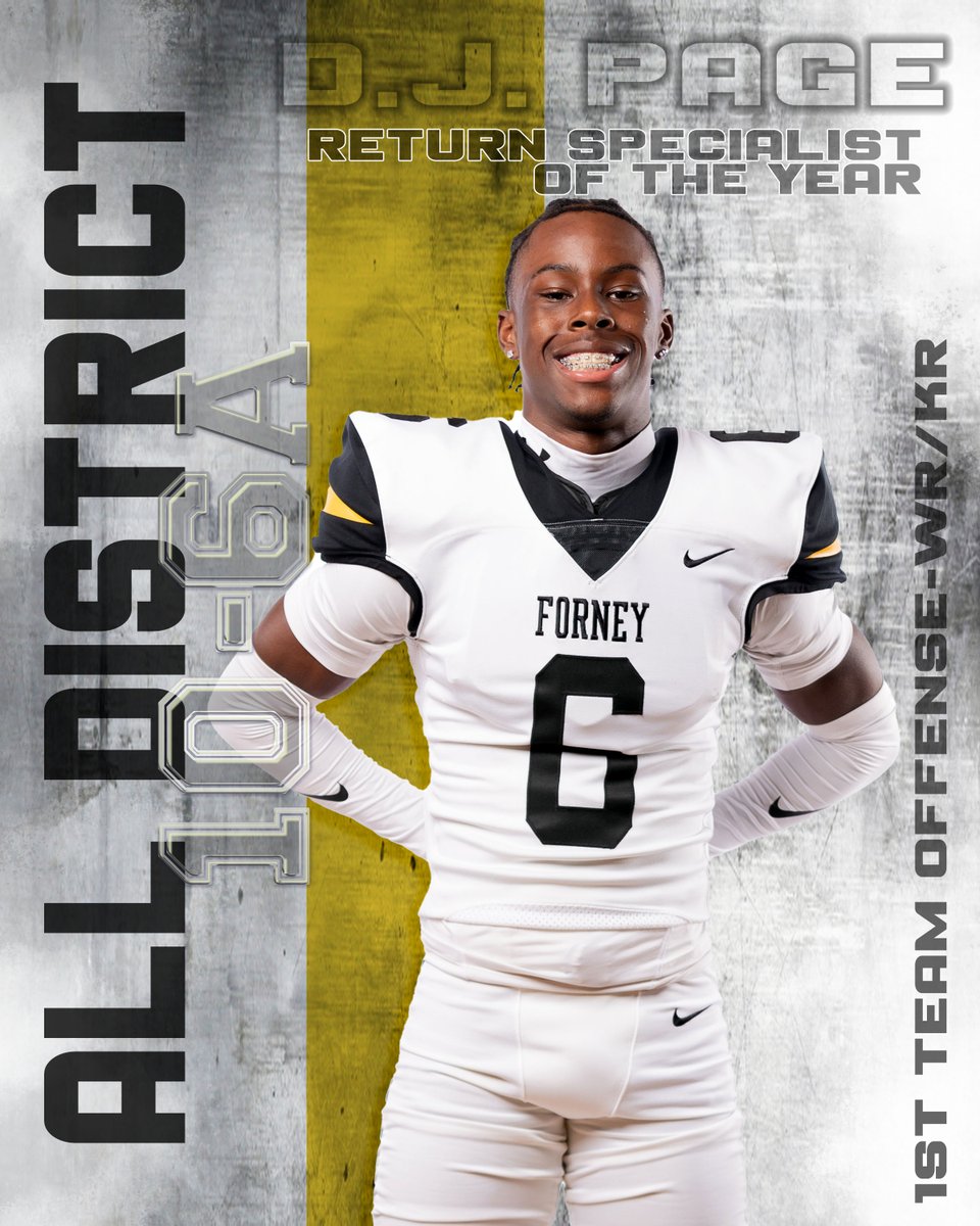 Coach Fleener (@coachfleen) on Twitter photo Congrats <a href="/_DJ_Page/">Derrick “DJ” Page</a> ! District 10-6A Return Specialist of the Year and 1st Team 10-6A WR! #AKR Congrats <a href="/_DJ_Page/">Derrick “DJ” Page</a> ! District 10-6A Return Specialist of the Year and 1st Team 10-6A WR! #AKR