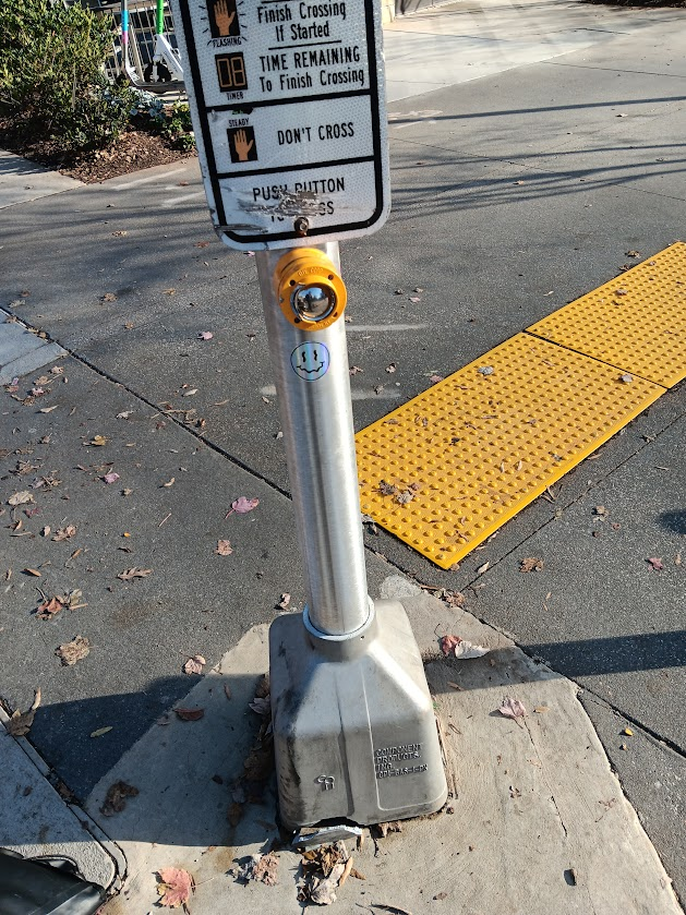 Hi, <a href="/ATL311/">Atlanta 311</a> -- a driver has hit this post at Bill Kennedy Way and Memorial Drive (SE corner), severing the base from the ground and either disabling the pedestrian request button or keeping it permanently pressed. (Button does not depress.) cc: <a href="/JasonHWinston/">Jason Winston</a> <a href="/LilianaforATL/">Councilmember Liliana Bakhtiari</a>