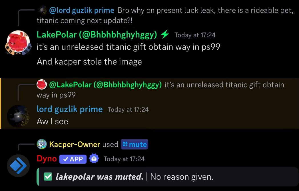 He muted me cuz I was talking about it