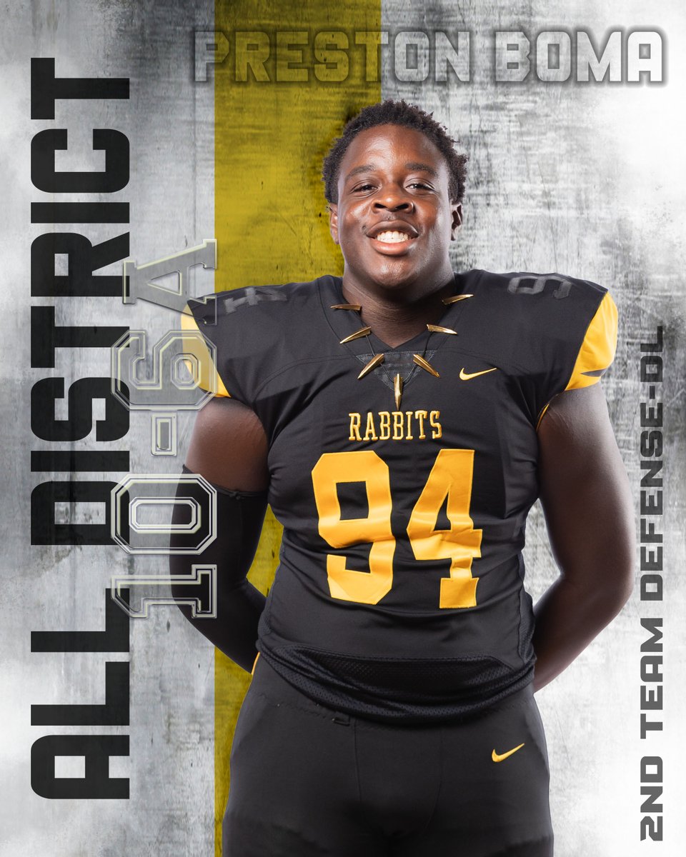 Congrats <a href="/PrestonBoma08/">Preston Boma</a> ! 2nd Team 10-6A DL #AKR