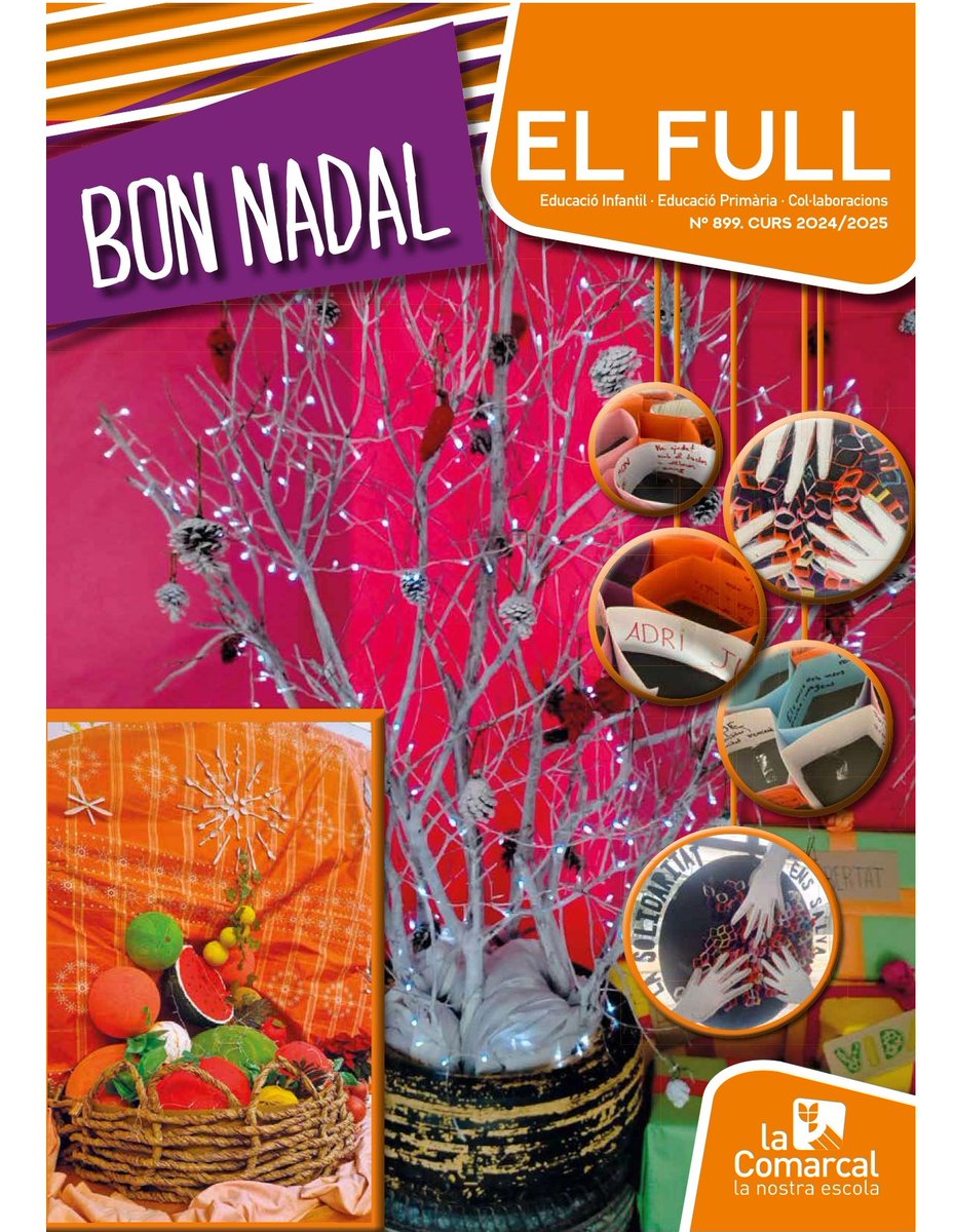 Estimades famílies,
Ja podeu accedir a  #ElFull en la seua edició número 899 i que recull aquest primer trimestre del curs en Infantil i Primària.
Disponible a la nostra web!
#lanostraescolacomarcal #unaescolaqueenamora #escolaenvalencià