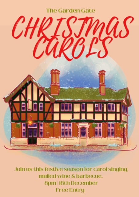 After our wonderful concert on Sunday, we'd love to see you again tomorrow for Christmas Carols at the Garden Gate at 8 pm! Sing along and warm your hands and hearts with a mulled wine 📷📷