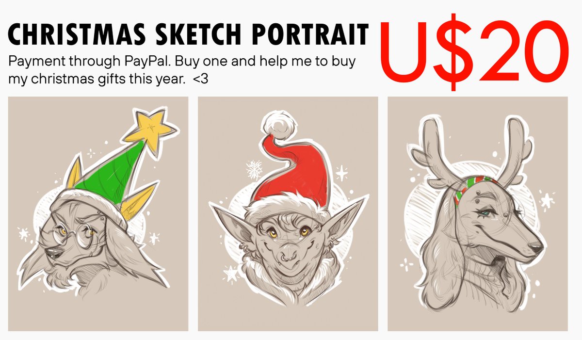 Hello everybody. I usually don't work with sketches, but I've been having so much fun making them that I decided to open them for you, too. ✨

If you're interested send me your reference to my DM and we can talk.

RTs appreciated 🧡