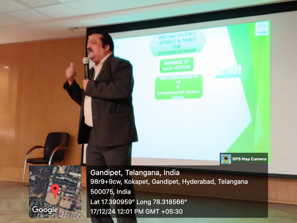 nimsmeeconnect's tweet image. Management Development Programme on Management of Business incubator sponsored by DC-MSME started today at prestigious #CBIT, Gandipet, #Hyderabad.  Vivek Kumar FM, ni-msme after inauguration handled one interactive session on opportunities available for young technocrats.