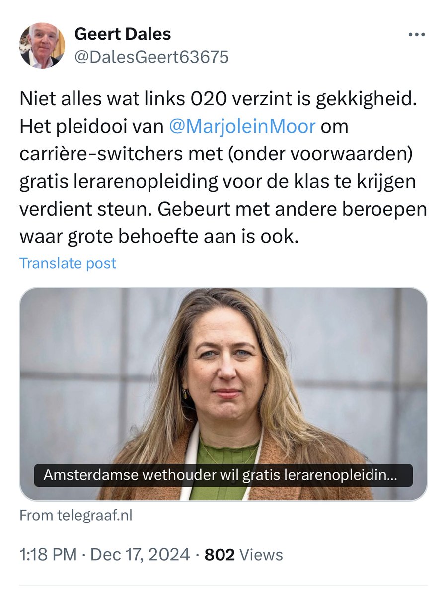 Zeg ik iets aardigs over links Amsterdam, trekt het nauwelijks kijkers.... 😢