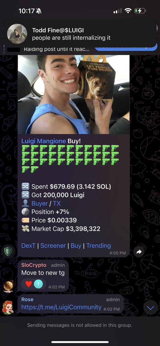 MilkerTrades's tweet photo. Feels good to be a part of something special… we’ve gone through many ups and downs… mainly downs lol. But we are so back!!! At the time of this post luigi just broke through 6.7m. 🙏🏻 But let me remind you guys how convicted we are. We want to know the truth behind Luigi. https://t.co/Jhg0SG9KEl