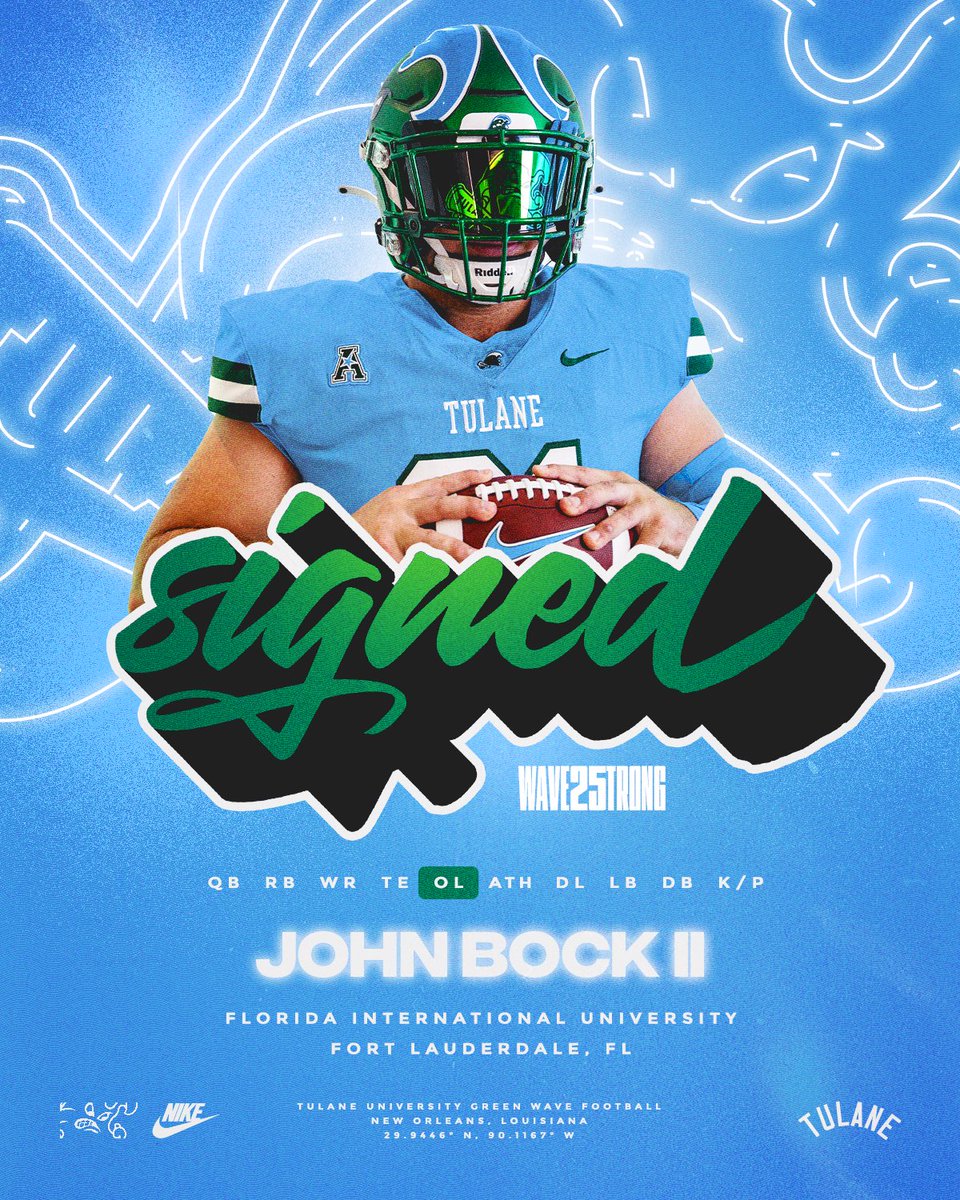 Welcome to Uptown, <a href="/JohnBockII/">John Bock II</a>!

#UptownFootball