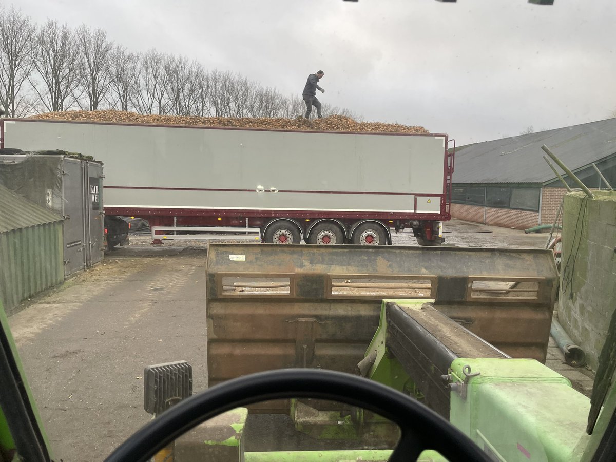 Vandaag de uien weer uit de schuur geladen 🧅