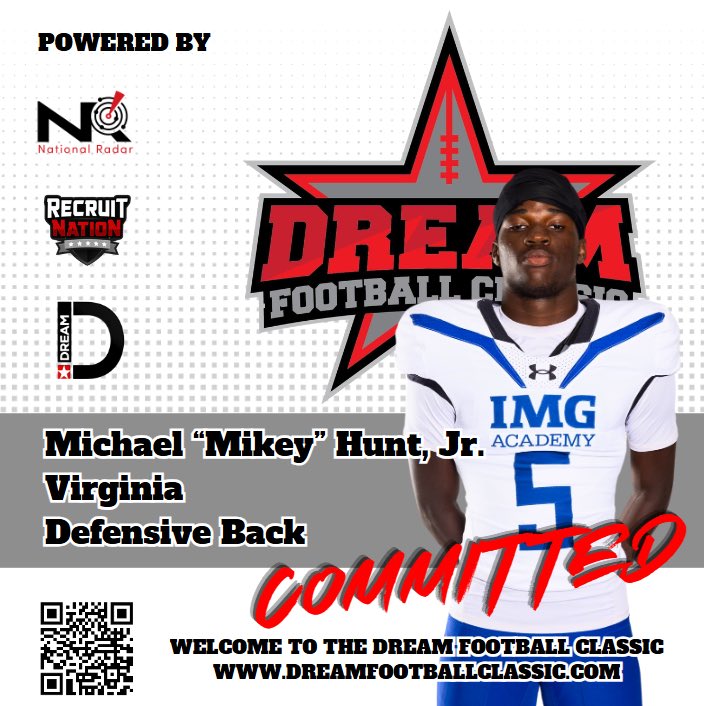 🚨👀 Press Release ⤵️
bit.ly/3OWkTLw
“Mikey, who currently plays at the prestigious IMG Academy, is known for his athleticism, instinctive play, and ability to shut down opposing receivers. His aggressive style of play and knack for creating turnovers consistently