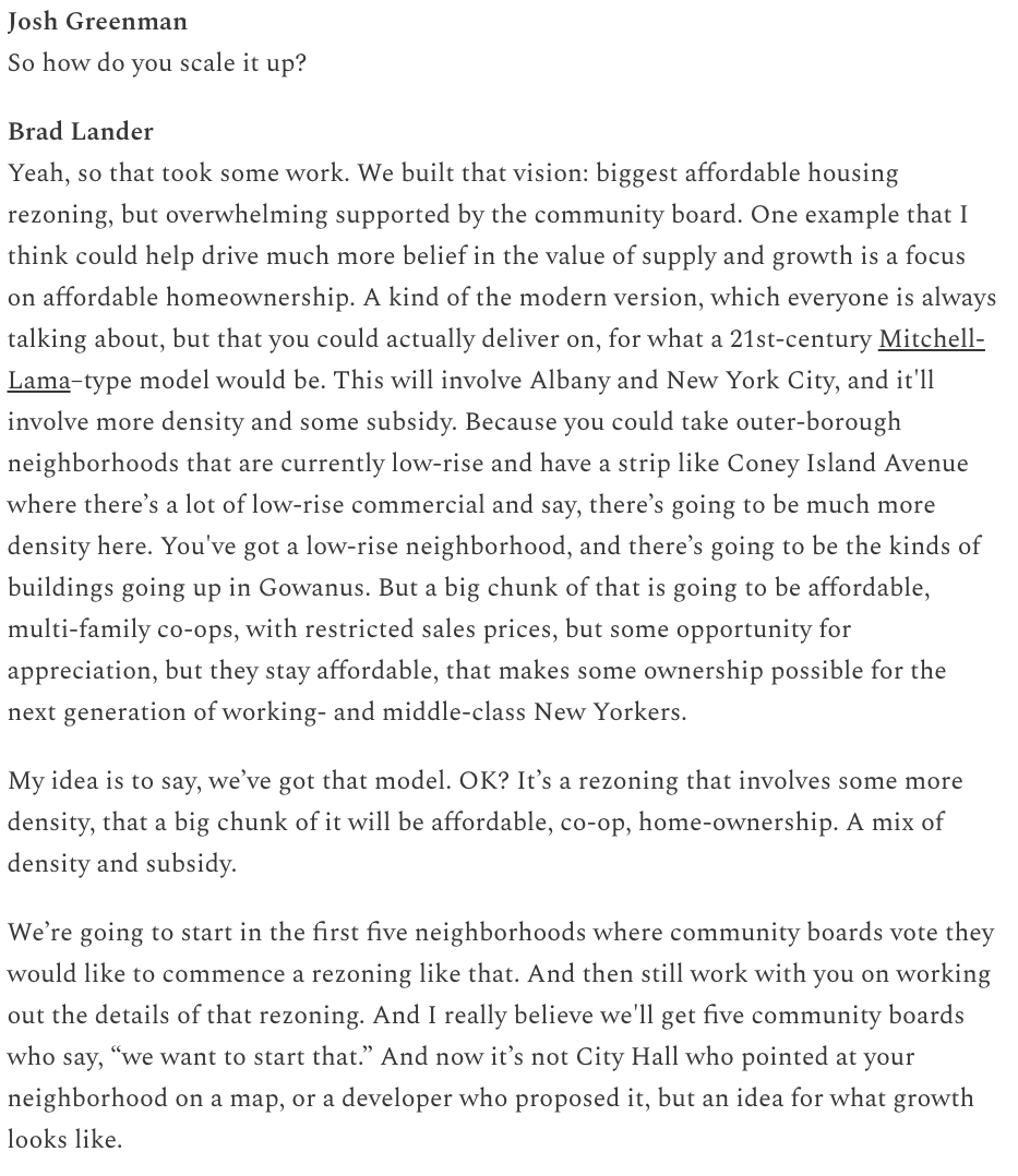 Vital City (@vitalcitynyc) on Twitter photo Here's Lander talking about the mechanics of scaling up Mitchell-Lama-type housing in a recent interview. nyeditorialboard.substack.com/p/brad-lander-…
And here's a Vital City essay from <a href="/jttarleton/">Jonathan Tarleton</a> on the past and future of such housing. vitalcitynyc.org/articles/when-… Here's Lander talking about the mechanics of scaling up Mitchell-Lama-type housing in a recent interview. nyeditorialboard.substack.com/p/brad-lander-…
And here's a Vital City essay from <a href="/jttarleton/">Jonathan Tarleton</a> on the past and future of such housing. vitalcitynyc.org/articles/when-…