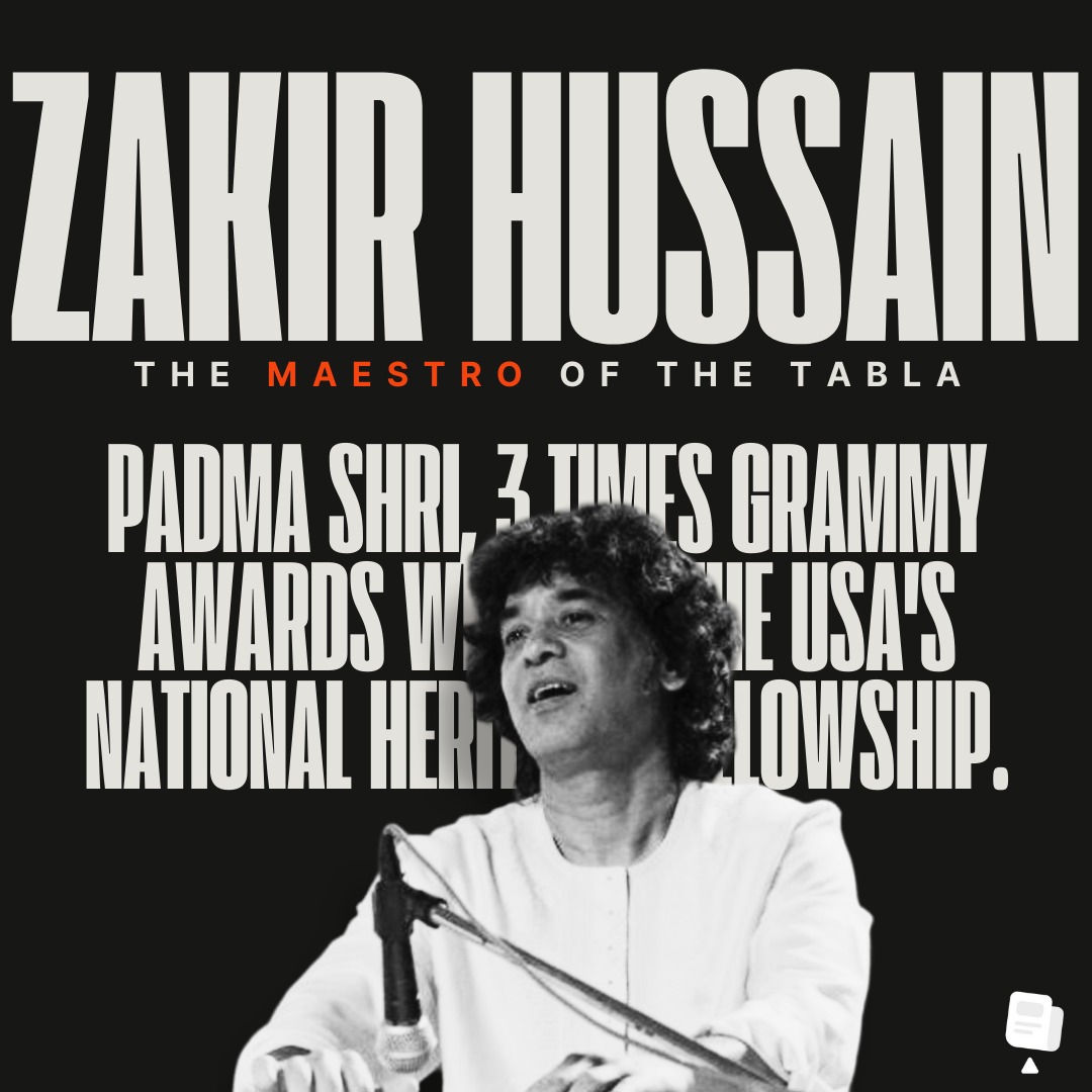 balancednews24's tweet photo. Zakir Hussain’s tabla beats tell a story of passion and innovation, echoing through time and uniting cultures with every note. #ZakirHussain #thebalancednews https://t.co/aAMSCC8sif