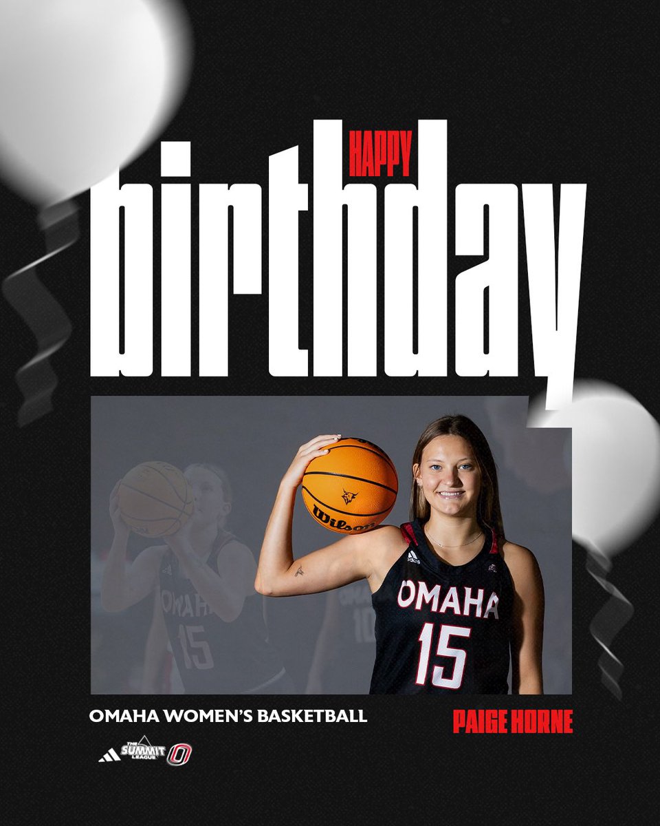 We’d like to wish a very Happy Birthday to Nebraska’s very own, Paige Horne! 🥳🤟🏽🎈

#OmahaWBB