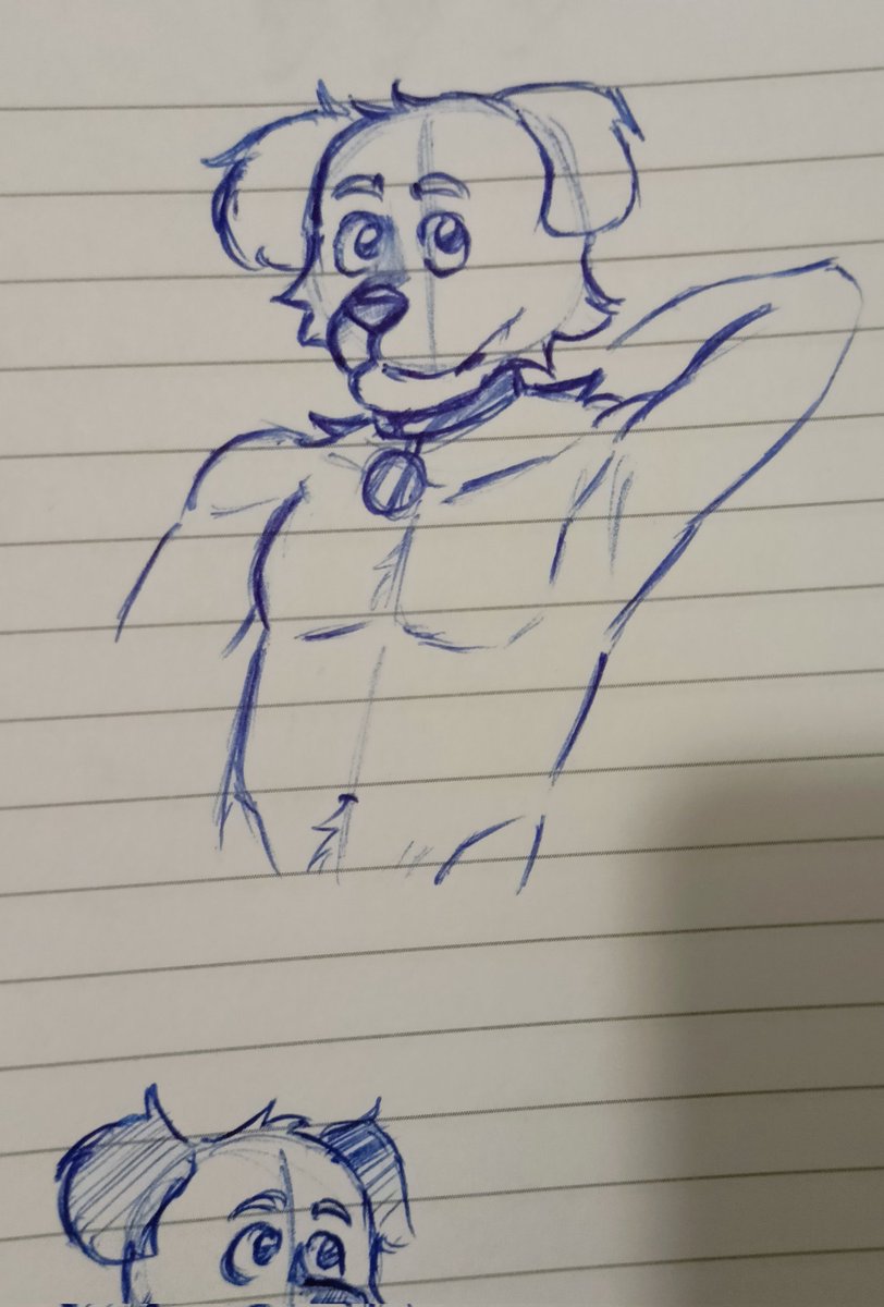 I'm bored... What should I draw with him?
#Dog #furryartist