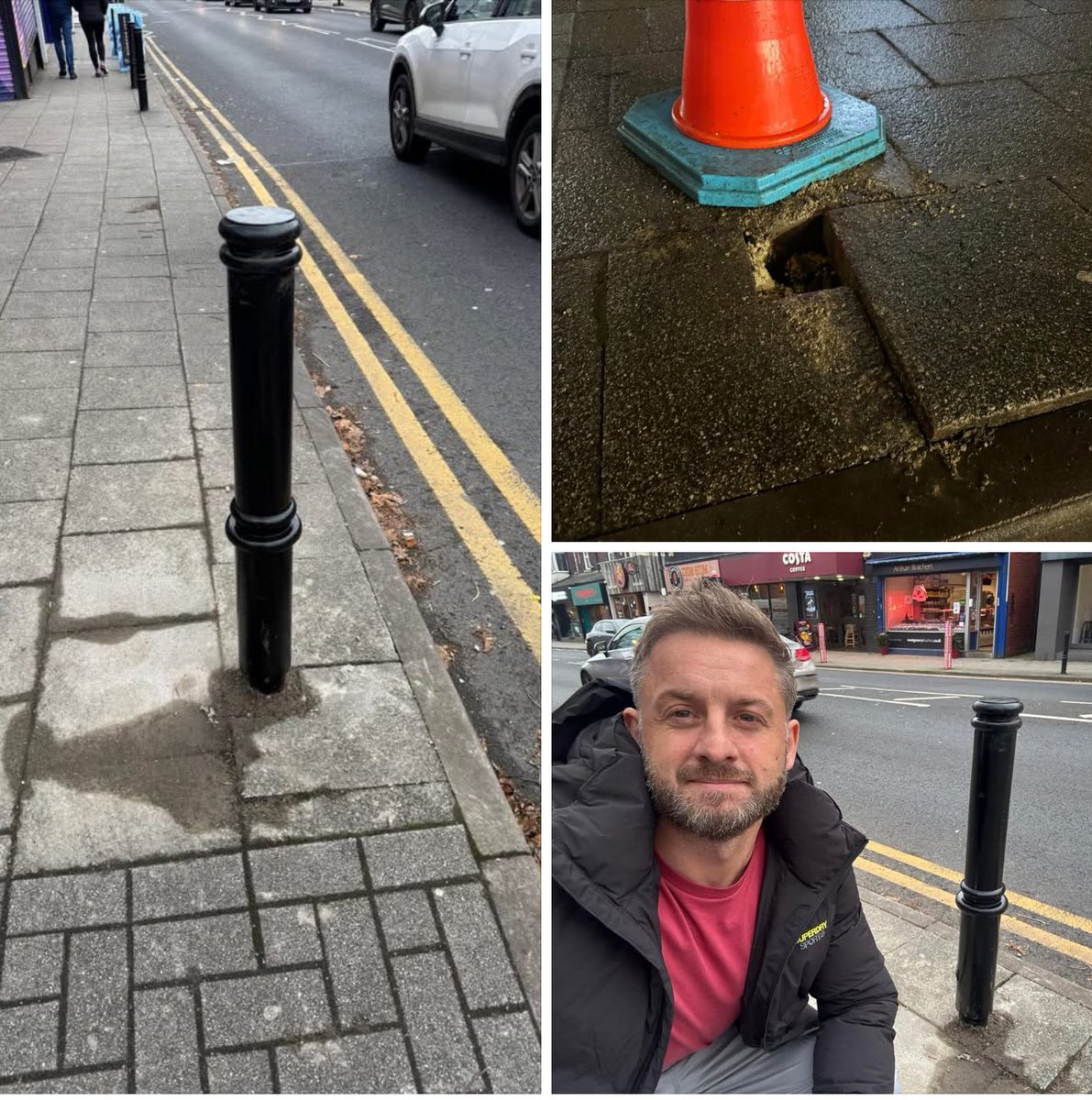 pbcrossen's tweet image. 🚨🚧Update on the Bramhall Lane South Bollard outside Boots🚧🚨

This was reported 2 weeks ago, I spoke to officers immediately and the fix has now happened.

#GettingThingsDone #GTD