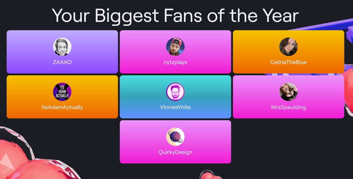 Just wanted to say a massive thank you to all who have supported me this year on Twitch. I'm sorry I have not been as active as I'd wish, brain hasn't been braining much this year!, Coming the new year I WILL be more active (I have a few ideas I'd like to try!)