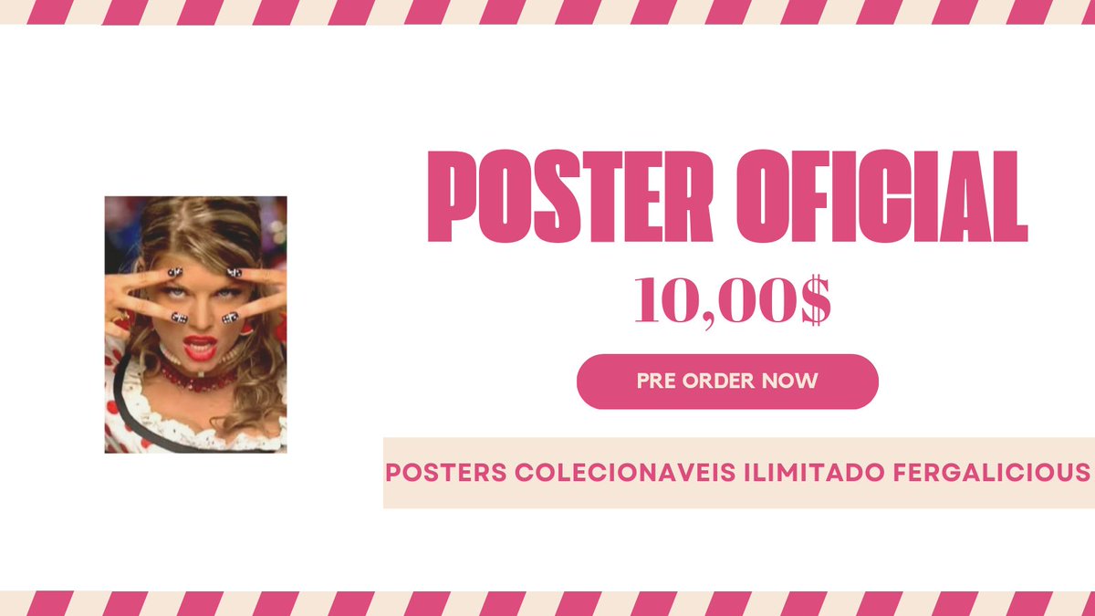 lierockstar's tweet photo. #Fergalicious The Merch

— Novos Posters de fergalicious já disponível para compra no meu site https://t.co/v8WoVHnqMK

[🧁] @RHallucinado #Merch #Fergacilious #Era13 #Kyliergie. https://t.co/SdHg3qQ8BO