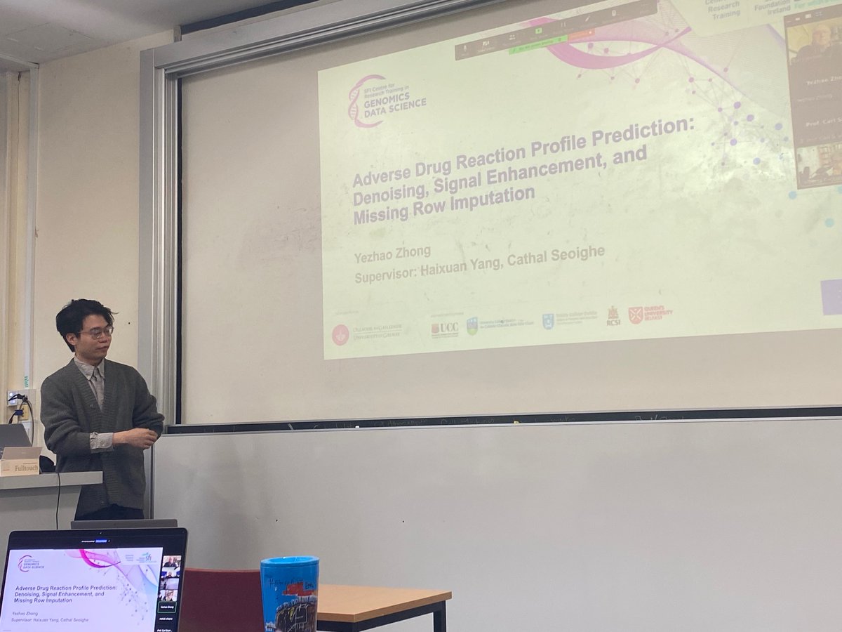 Genomics Data Science - SFI CRT (@genomicscrt) on Twitter photo Congratulations to Yezhao Zhong a cohort 2 student who passed his viva yesterdayπππ Yezhao worked on "Adverse drug reaction profile prediction" <a href="/UniGalwayMaths/">Maths, University of Galway</a> . Congrats also to his supervisor Dr Haixuan Yang. Best wishes to Yezhao for a fantastic career ahead of him! Congratulations to Yezhao Zhong a cohort 2 student who passed his viva yesterdayπππ Yezhao worked on "Adverse drug reaction profile prediction" <a href="/UniGalwayMaths/">Maths, University of Galway</a> . Congrats also to his supervisor Dr Haixuan Yang. Best wishes to Yezhao for a fantastic career ahead of him!