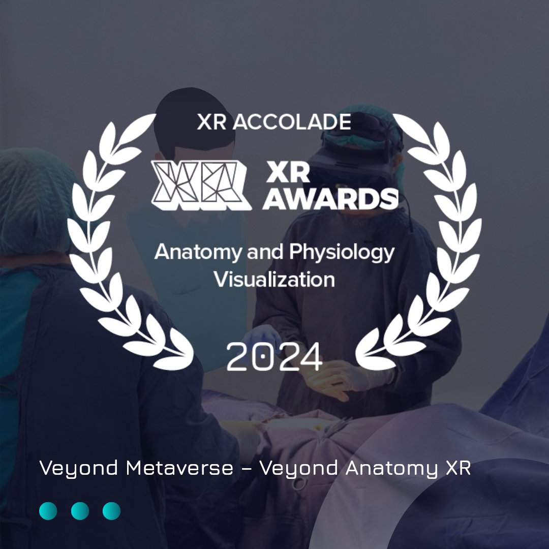 AIXR XR Awards (@vrawards) on Twitter photo In addition to their win of XR Healthcare Solution of the Year, the judges acknowledge <a href="/VeyondMetaverse/">Veyond Metaverse</a> Veyond Anatomy XR for giving learners a clearer look at the human body, making complex medical concepts more understandable.
#XRAccolades #Anatomy #Learning #Healthcare #XRTech In addition to their win of XR Healthcare Solution of the Year, the judges acknowledge <a href="/VeyondMetaverse/">Veyond Metaverse</a> Veyond Anatomy XR for giving learners a clearer look at the human body, making complex medical concepts more understandable.
#XRAccolades #Anatomy #Learning #Healthcare #XRTech