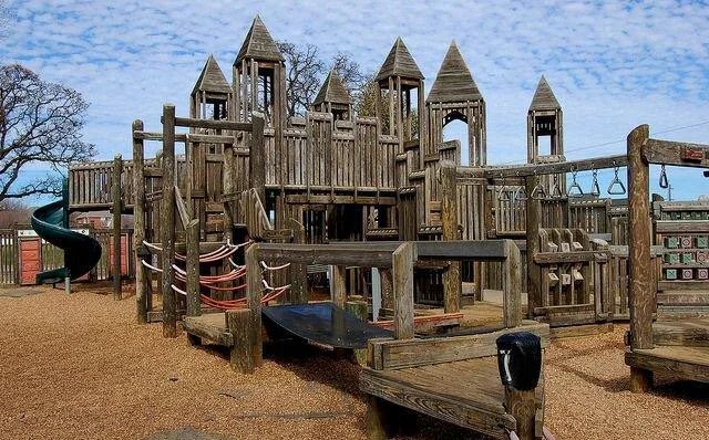 myPBC's tweet photo. If memory serves, Bryant Park in Lake Worth (Beach) used to have a playground like this. https://t.co/knyfTdmLsQ