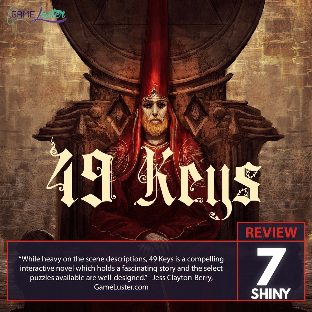 Jess cautiously recommends interactive horror novel, 49 Keys, by Michele Buonanno, Veronica Wu, Fabio Porfidia and 2P Games.      

Read the full review here: gameluster.com/49-keys-review…

#49Keys
