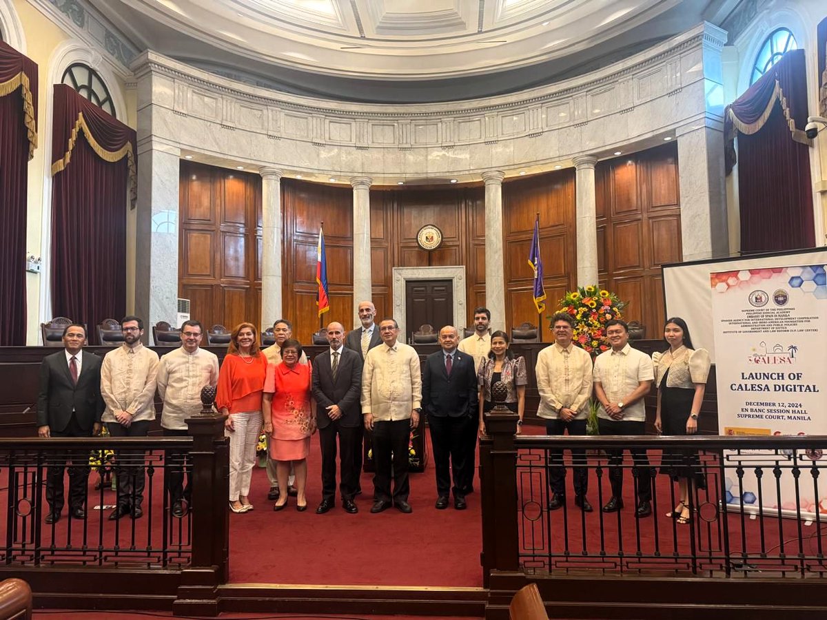fiap_es's tweet photo. Como parte de @CooperacionESP, la #FIIAPP y la @AECID_es apoyamos a Filipinas 🇵🇭 a través de un nuevo proyecto de cooperación para:
✅Digitalización
✅Inteligencia artificial en la administración de Justicia
✅Derecho Privado: contenidos y datos digitales
#SomosCooperación 🤝 https://t.co/dnacST9DvR