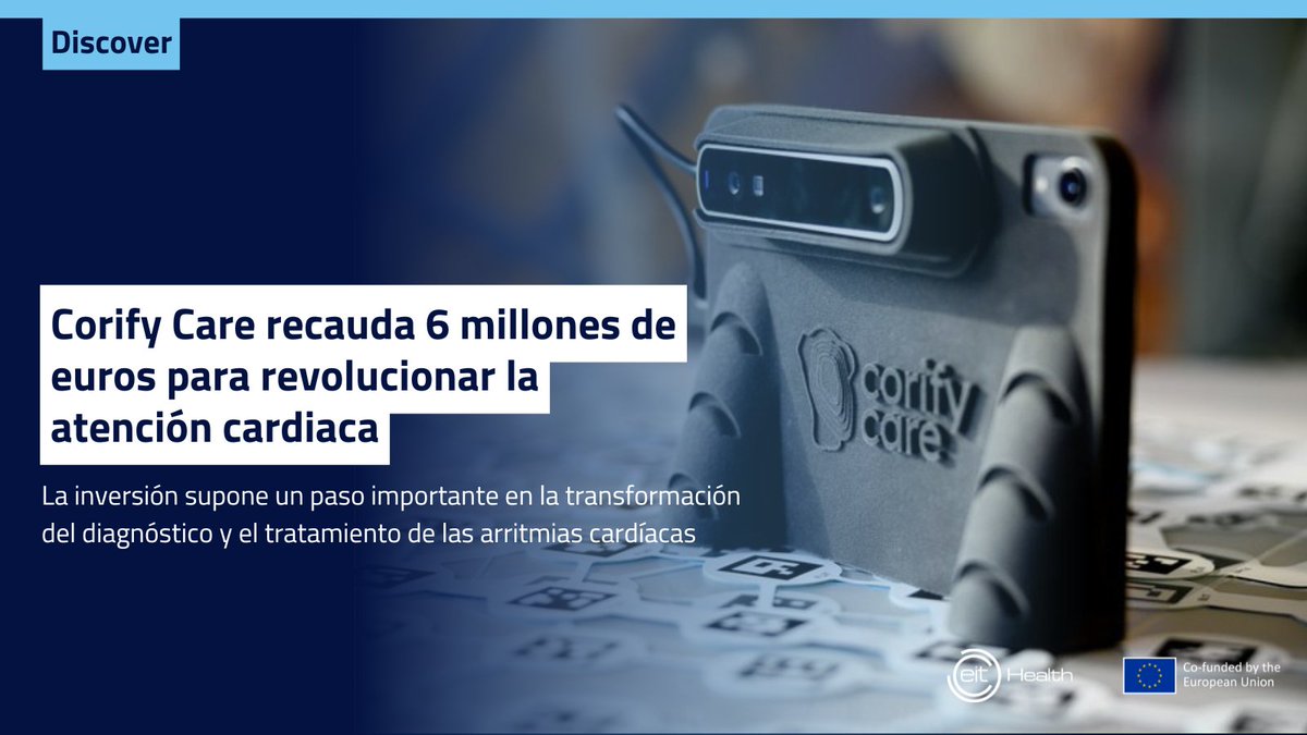 EIT Health Spain (@eit_health_es) on Twitter photo 📢Corify Care ha asegurado una financiación de 6 millones de euros para escalar su innovadora tecnología de mapeo cardíaco, ACORYS, en toda Europa: eithealth.eu/news-article/r…
<a href="/EITHealth/">EIT Health</a> <a href="/corifyAF/">Corify Care</a> 📢Corify Care ha asegurado una financiación de 6 millones de euros para escalar su innovadora tecnología de mapeo cardíaco, ACORYS, en toda Europa: eithealth.eu/news-article/r…
<a href="/EITHealth/">EIT Health</a> <a href="/corifyAF/">Corify Care</a>