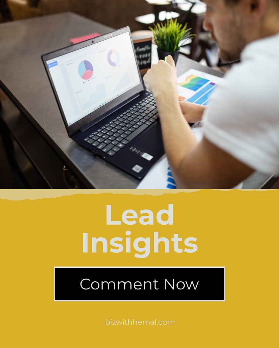 BizwithHemal's tweet image. Using #analytics can transform your lead generation strategy by helping you understand your audience, optimize campaigns, and track performance. Let&apos;s connect for tips to enhance your lead generation efforts! 💪✨ 

#BizwithHemal