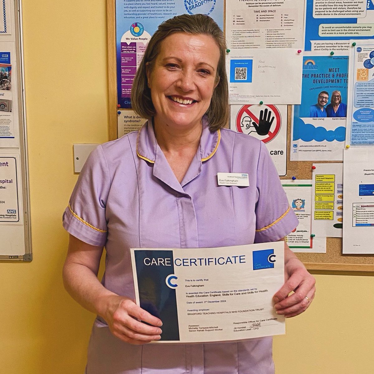 The CPD Team (@bthft_cpd) on Twitter photo Congratulations Eve on achieving your Care Certificate 👏🏽👏🏽👏🏽 #BTHFT #CareCertificate <a href="/BTHFT/">Bradford Teaching Hospitals NHS FT</a> <a href="/BEaT_BTHFT/">Bradford Education & Training</a> Congratulations Eve on achieving your Care Certificate 👏🏽👏🏽👏🏽 #BTHFT #CareCertificate <a href="/BTHFT/">Bradford Teaching Hospitals NHS FT</a> <a href="/BEaT_BTHFT/">Bradford Education & Training</a>