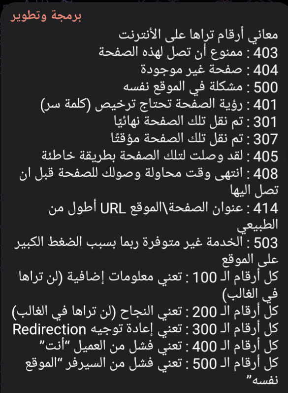 معاني أرقام تراها علي الإنترنت ولا تعرف معناها #الرخصة_المهنية