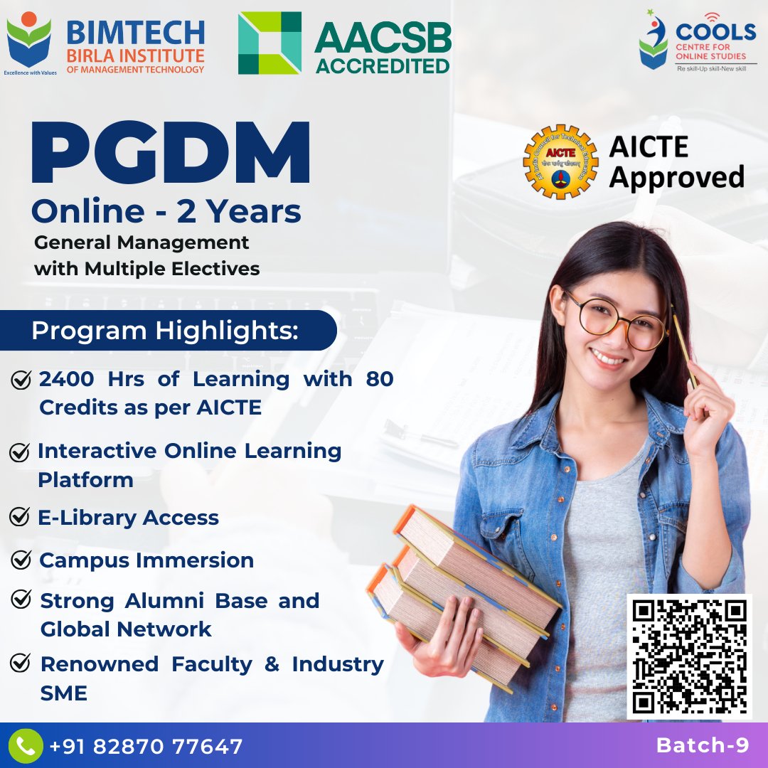bimtech_cools's tweet photo. 🚀 Take the Next Step in Your Career!  
BIMTECH’s PGDM Online - a 2-year program designed for leaders of tomorrow.  

🔗 *Enroll Now!*
 https://t.co/iF5lKqgqw9

#BIMTECH #AACSB #BusinessEducation #PGDM #PGDMOnline #ManagementStudies #CareerGrowth #OnlineEducation #FutureLeaders https://t.co/BRlifMXV8f