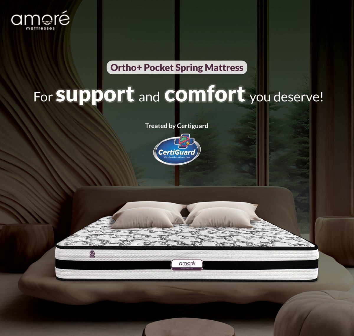 AmoreSleep's tweet image. Looking for just the right balance of support and comfort?

Get the Ortho+ Pocket Spring mattress, visit amoremattress.com/products/amore…

#OrthoPlusPocketSpringMattress #SpringMattress #Amore #Mattress #OrthopedicMattress #PocketSpringMattress