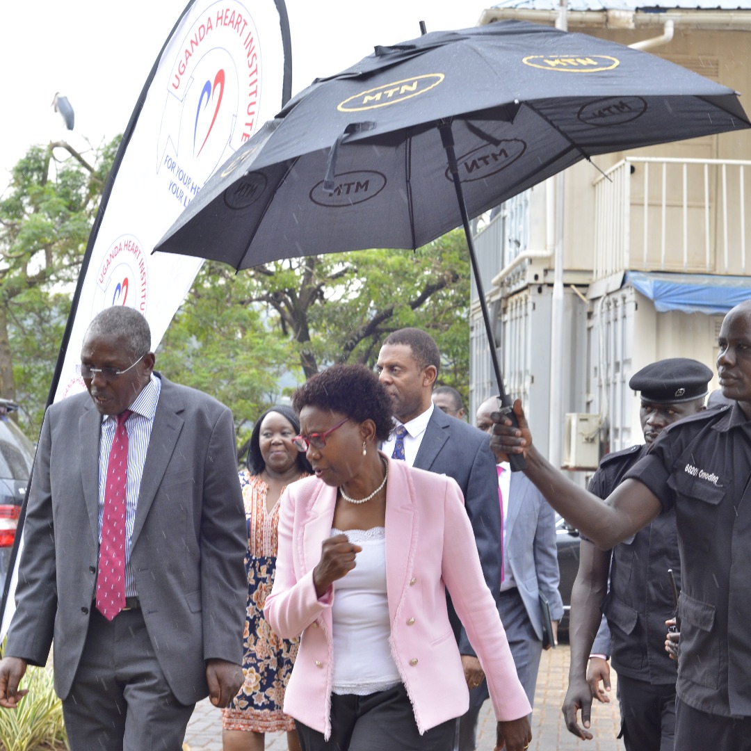 HeartUganda's tweet photo. Arrival of the Minister of Health.
For the launch of the new Catheterization Laboratory at UHI.
#UHIatWork #UHICathlab. https://t.co/br5tNfZzEf
