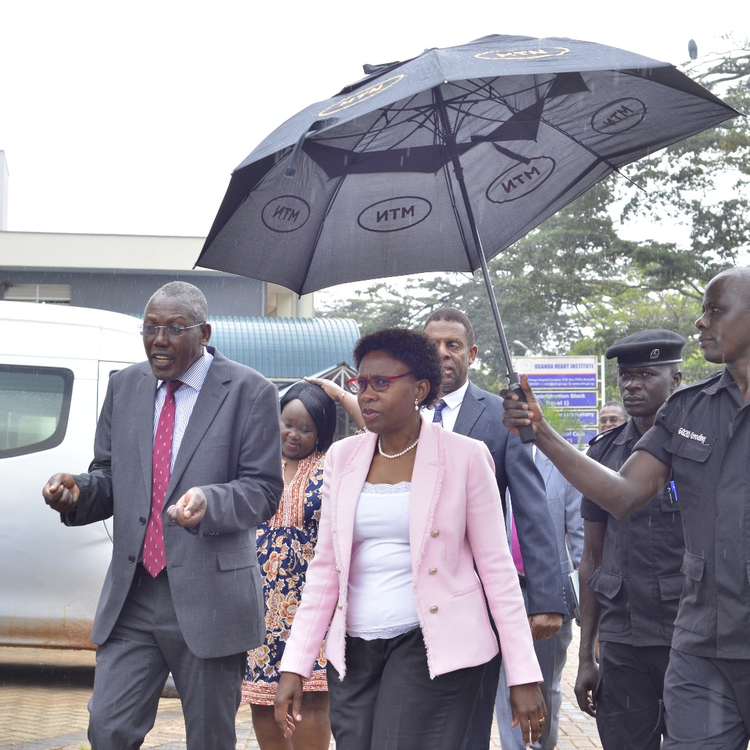 HeartUganda's tweet photo. Arrival of the Minister of Health.
For the launch of the new Catheterization Laboratory at UHI.
#UHIatWork #UHICathlab. https://t.co/br5tNfZzEf