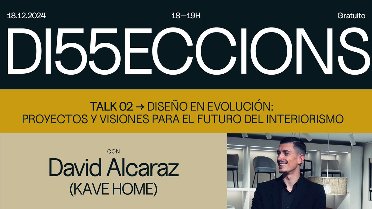 LCI_Barcelona's tweet photo. "Diseño en evolución: proyectos y visiones para el futuro del interiorismo", mañana en #DI55ECCIONS.
🗓️ 18 diciembre - 18h
📌 C/ Àlaba, 124
📝 Inscripciones: https://t.co/JBsCJ59cim
Talk a cargo del #LCIAlumni David Alcaraz, fundador y director de @KaveHome Partner Badalona. https://t.co/qGmHv9IQJD