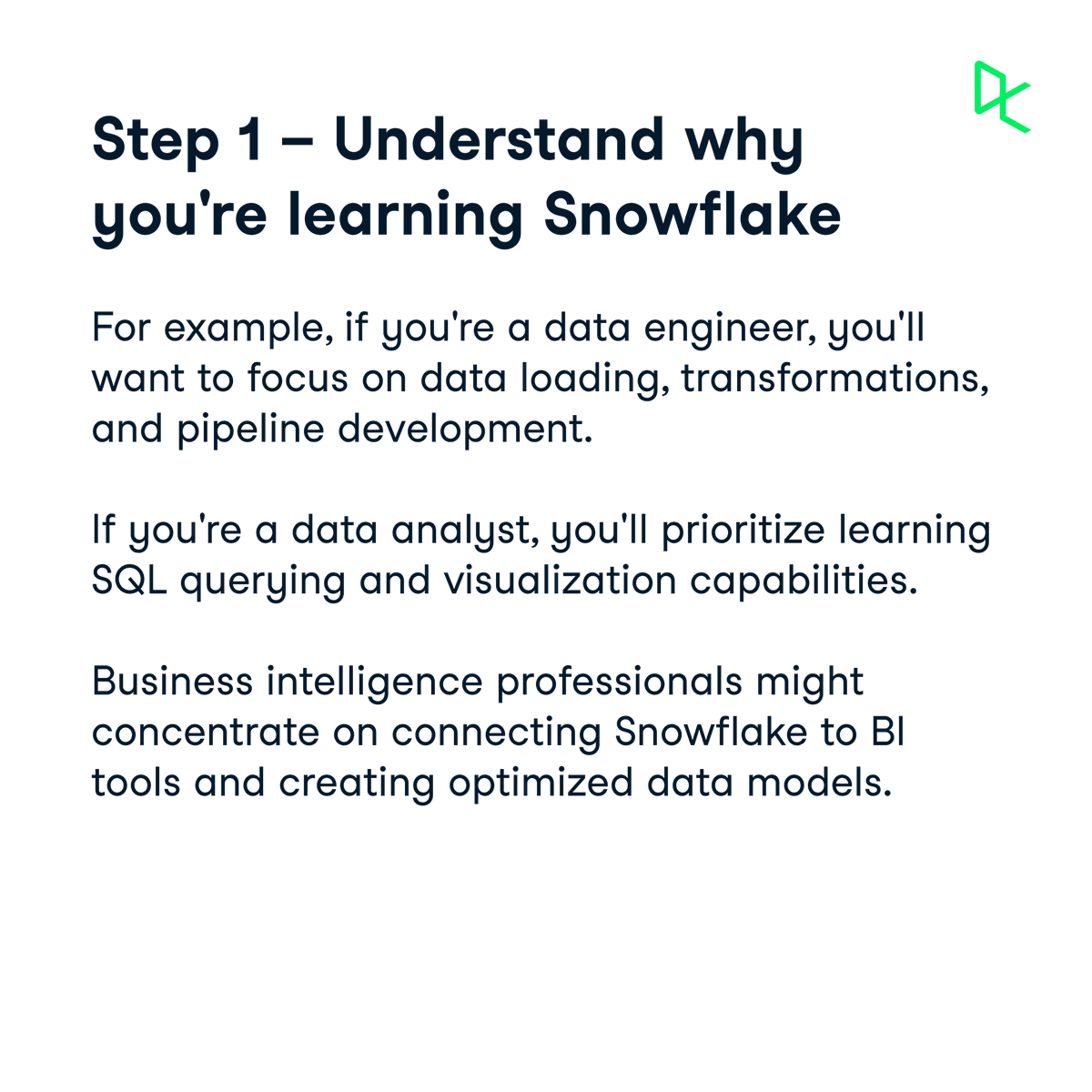 DataCamp's tweet image. 🌟 It's Snowflake season!  ❄️ 

Our End of Year Promo gives you 50% off all learning. 🎉

Dive into Introduction to Snowflake and build essential cloud data skills.

Start now 👉 ow.ly/Npjo50UorBI

Don't miss out!

#DataCamp #Snowflake #CloudData #EndOfYearPromo