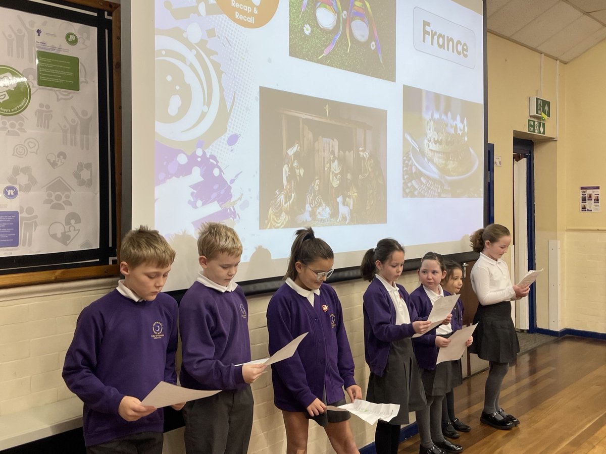 Congratulations to our MFL ambassadors who led a fantastic assembly today all about Christmas traditions across the world! <a href="/OPA_BL/">Outwood Primary Academy Bell Lane</a> <a href="/ClaireGroves19/">Claire Groves</a>