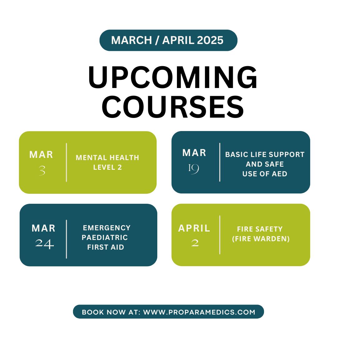 Is your New Year’s resolution to learn something new? Then sign up to one of our First Aid courses. 

Not only will you learn something new, but these skills could be lifesaving to someone – what could be better than that?

For further info: proparamedics.com