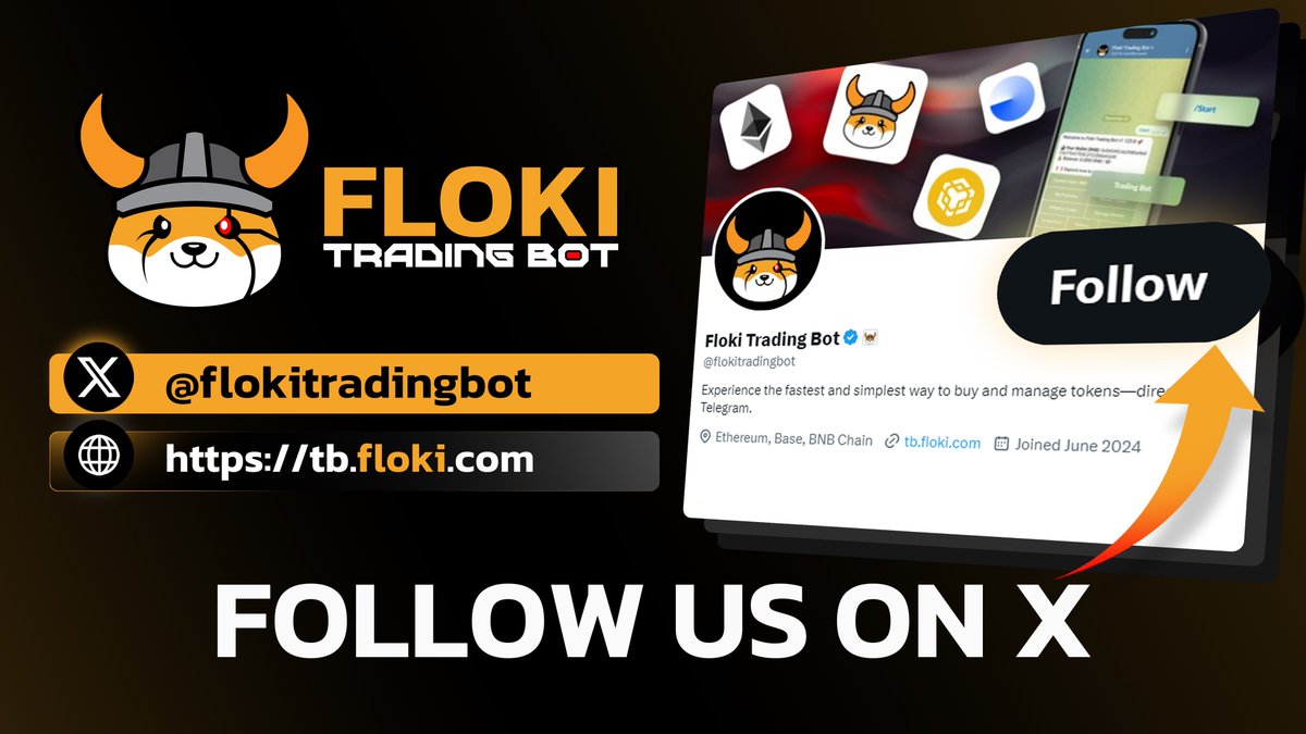 Are you following #Floki Trading Bot on X?

Don’t miss out on valuable tutorials, important news, and updates that can enhance your trading journey. Stay informed and take advantage of exclusive insights and rewards.

Follow Floki Trading Bot here: @FlokiTradingBot.