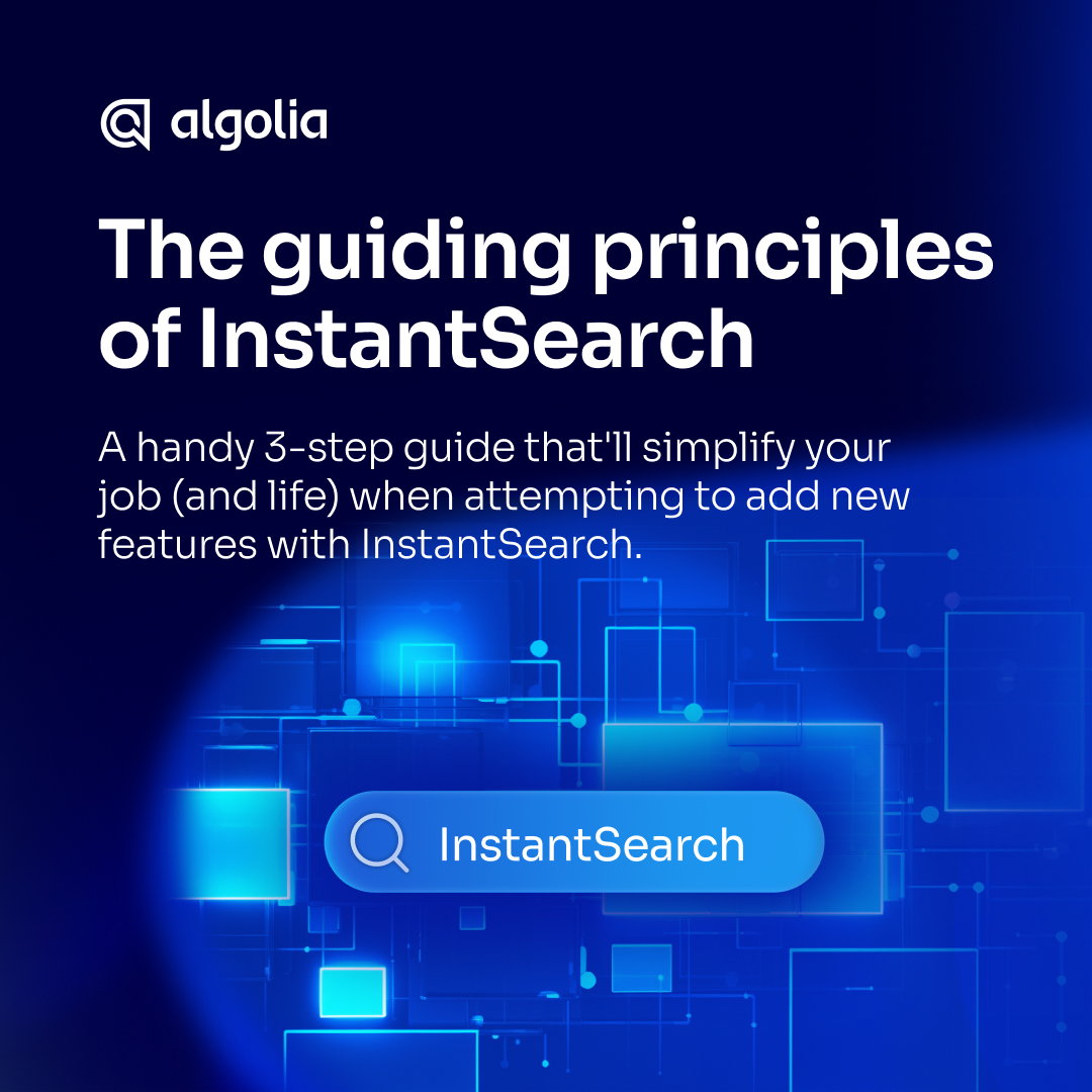 algolia's tweet image. ⚙️ Make good use of premade #InstantSearch widgets, extend premade widgets to include custom functionality, and build new widgets from scratch!

Follow these guiding principles to build almost anything (even non-Algolia functionality) with InstantSearch: bit.ly/3tdAwX8