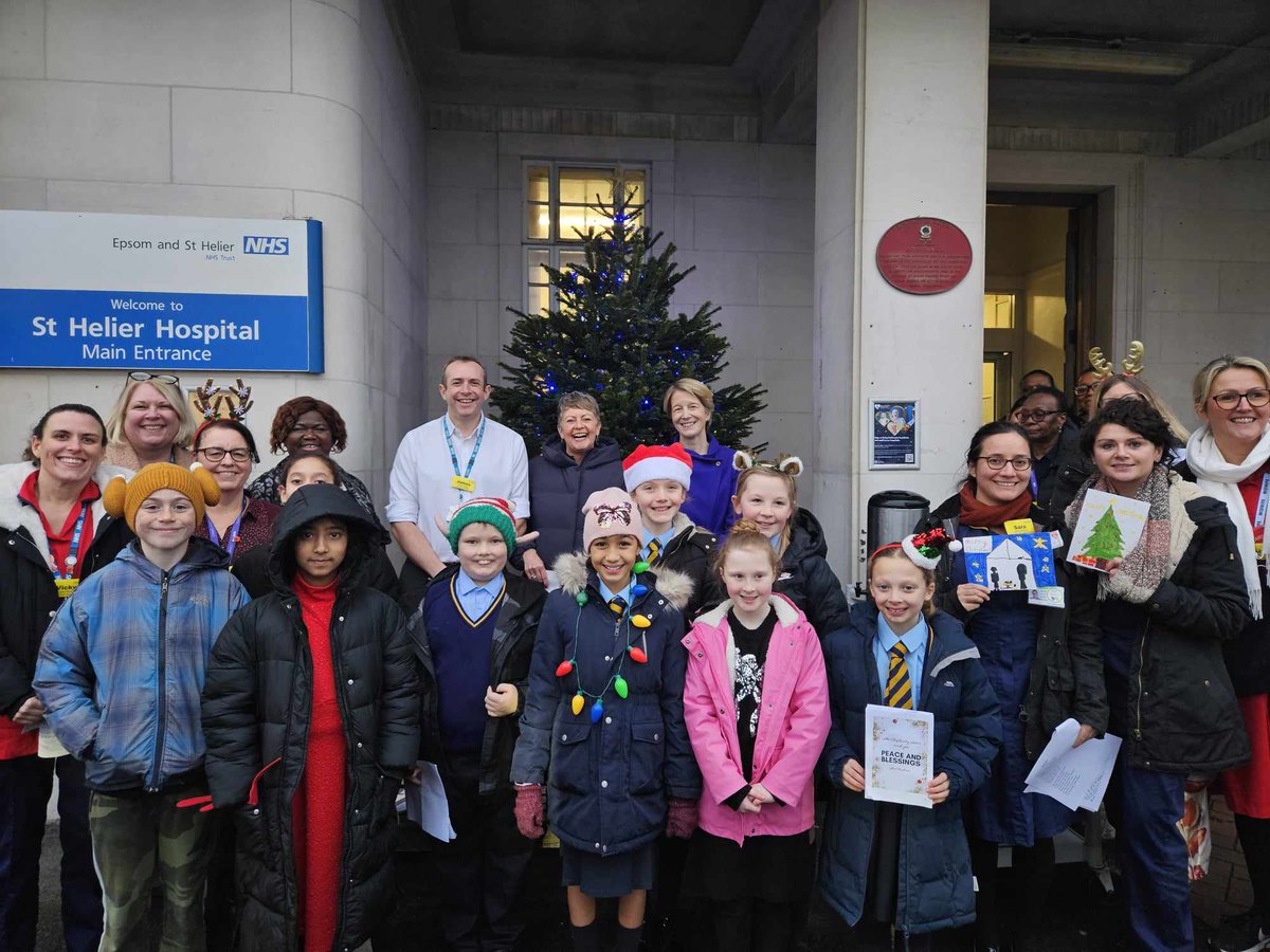 Epsom and St Helier Hospitals Charity (@esthcharity) on Twitter photo On Friday, we had the joy of switching on the Christmas Tree lights, joined by <a href="/AmandaPritchard/">Amanda Pritchard</a>, Chief Executive of <a href="/NHSEngland/">NHS England</a>, alongside <a href="/TotterdellJac/">Jac Totterdell</a> and <a href="/JamesBlytheNHS/">James Blythe</a> from <a href="/geshNHS/">St George's, Epsom and St Helier</a> β
A special thank you to the amazing students from St Cecilia's School who joined us π On Friday, we had the joy of switching on the Christmas Tree lights, joined by <a href="/AmandaPritchard/">Amanda Pritchard</a>, Chief Executive of <a href="/NHSEngland/">NHS England</a>, alongside <a href="/TotterdellJac/">Jac Totterdell</a> and <a href="/JamesBlytheNHS/">James Blythe</a> from <a href="/geshNHS/">St George's, Epsom and St Helier</a> β
A special thank you to the amazing students from St Cecilia's School who joined us π