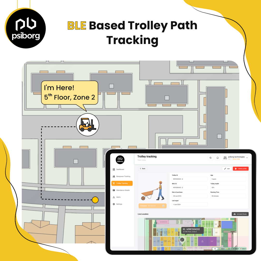 PsiBorgIndia's tweet photo. PsiBorg offers a advanced BLE-based Trolley Path Tracking System tailored for industries, ensuring seamless monitoring and efficient management of trolleys.
https://t.co/wW4SRZt79w
#trolleytracking #ble #pathtracking #trackingsolutions #iotsolutionscompany #psiborg https://t.co/KkiwfqF7lm