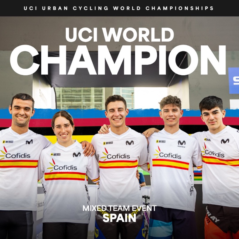 UCI_Trials's tweet photo. Your SIXTH UCI #Trials Mixed Team World Champion: Spain 🇪🇸

Congratulations! 🌈

#AbuDhabi2024