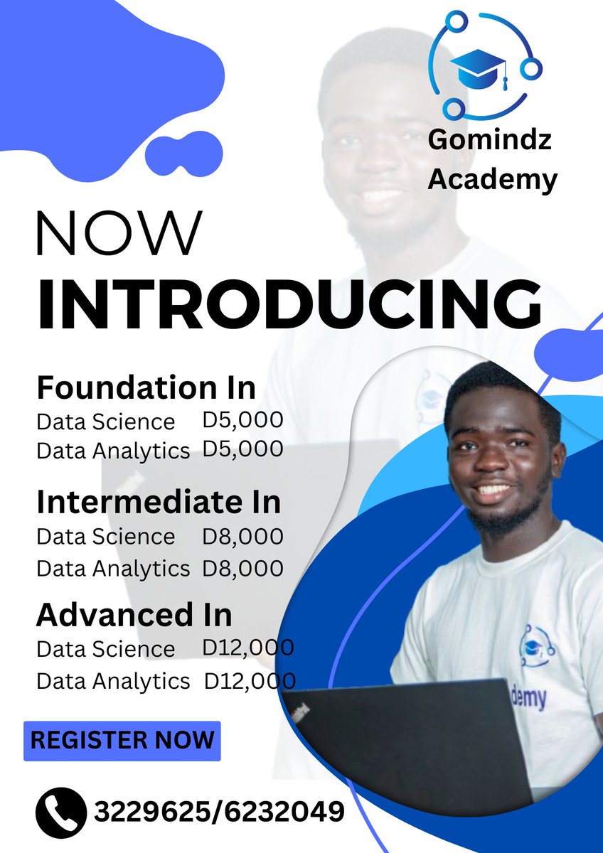 GomindzAcademy's tweet photo. Gomindz Academy presents the Foundation in Data Science & Analytics! 📊
Build essential skills to analyze, interpret, and leverage data for real-world impact.
Start your data-driven journey today!
#GomindzAcademy #DataScience #DataAnalytics #DataDrivenFuture https://t.co/DByF6eQleV