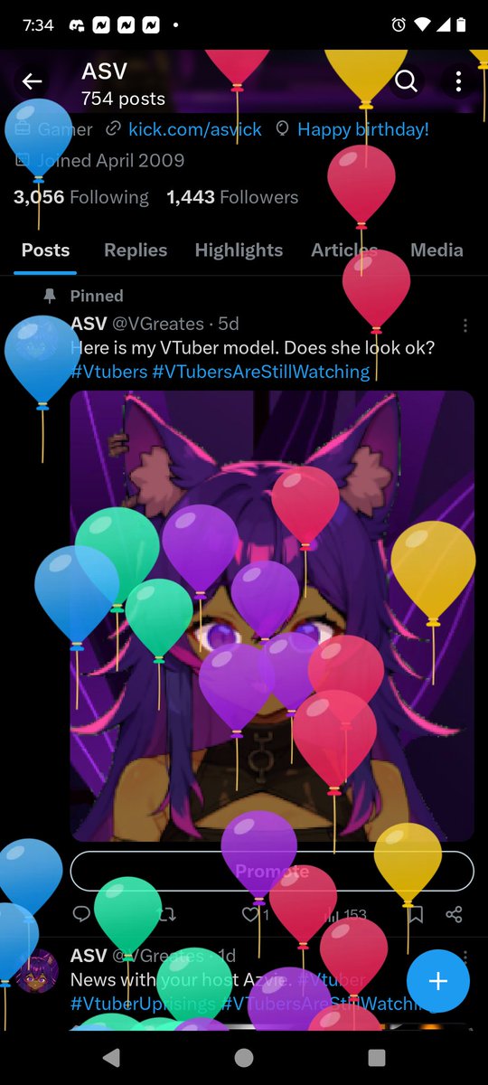 Time for an exciting birthday! 🎂🎁 🥳🎉 #Vtuber #HappyBirthday #hbday