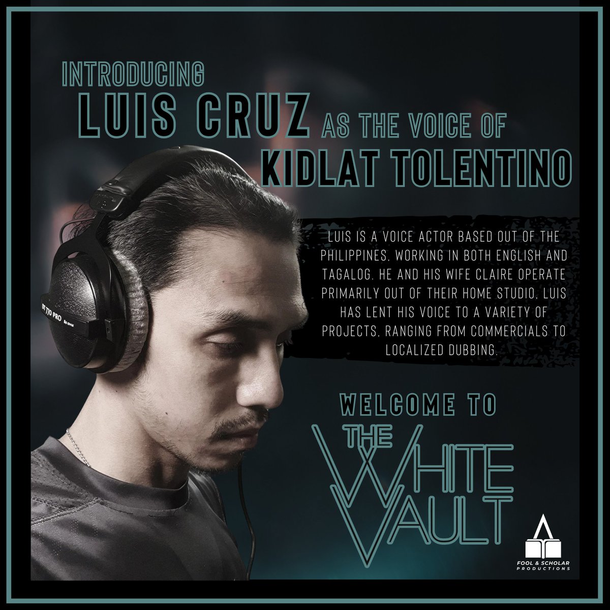 A new player enters the game.❄️Please welcome Luis Cruz (<a href="/luiscruz/">Luis Cruz</a>) as the voice of The White Vault's newest addition, survivalist and guide Kidlat Tolentino. We're excited to work with Luis and to hear the talent he brings to Kidlat's character. Stay warm out there!